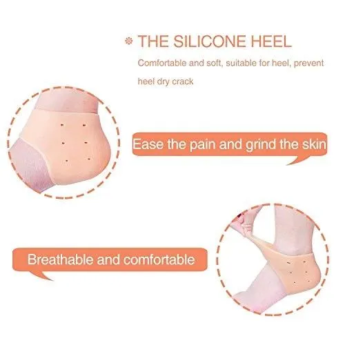 0339 Moisturizing Skin Softening Silicone Gel for Dry Cracked Heel Repair (Multicolour)