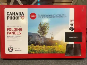 180W Portable Monocrystalline Folding Solar Kit - Canada Proof