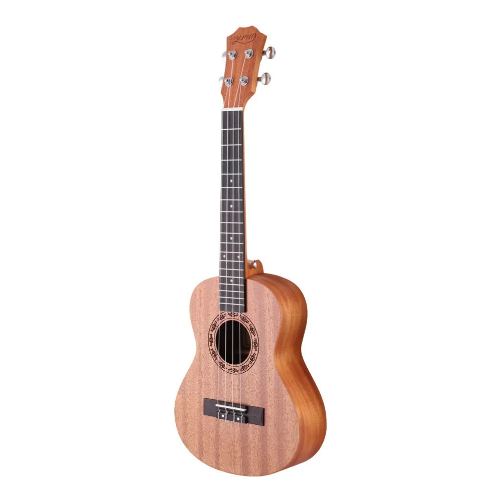 26" Ukulele Natural Mahogany Tenor Beginner Gift with Carry Bag