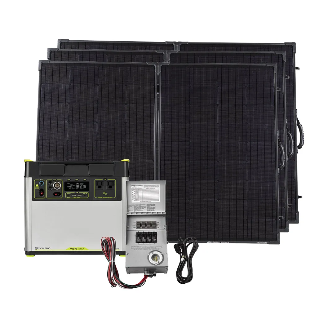 3000Wh Home Backup Solar Generator