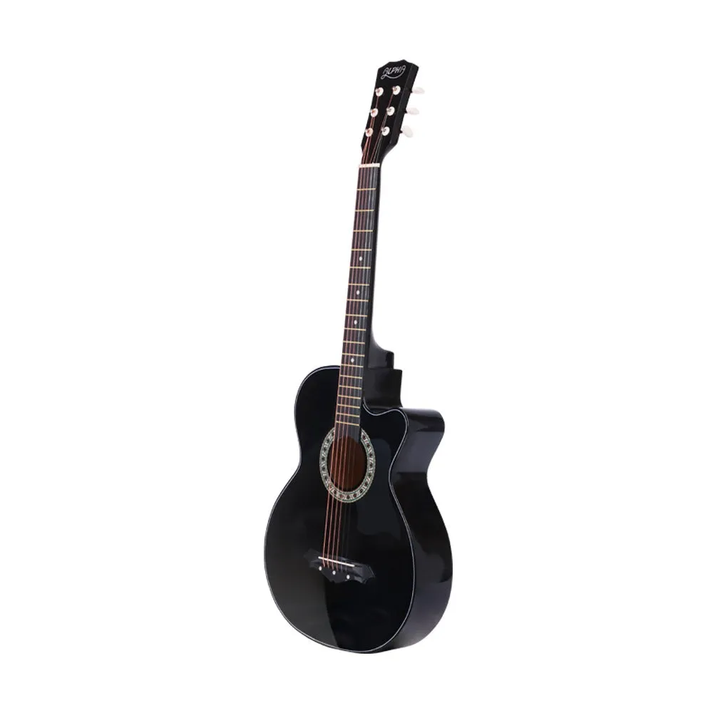 38 Inch Wooden Acoustic Guitar Black