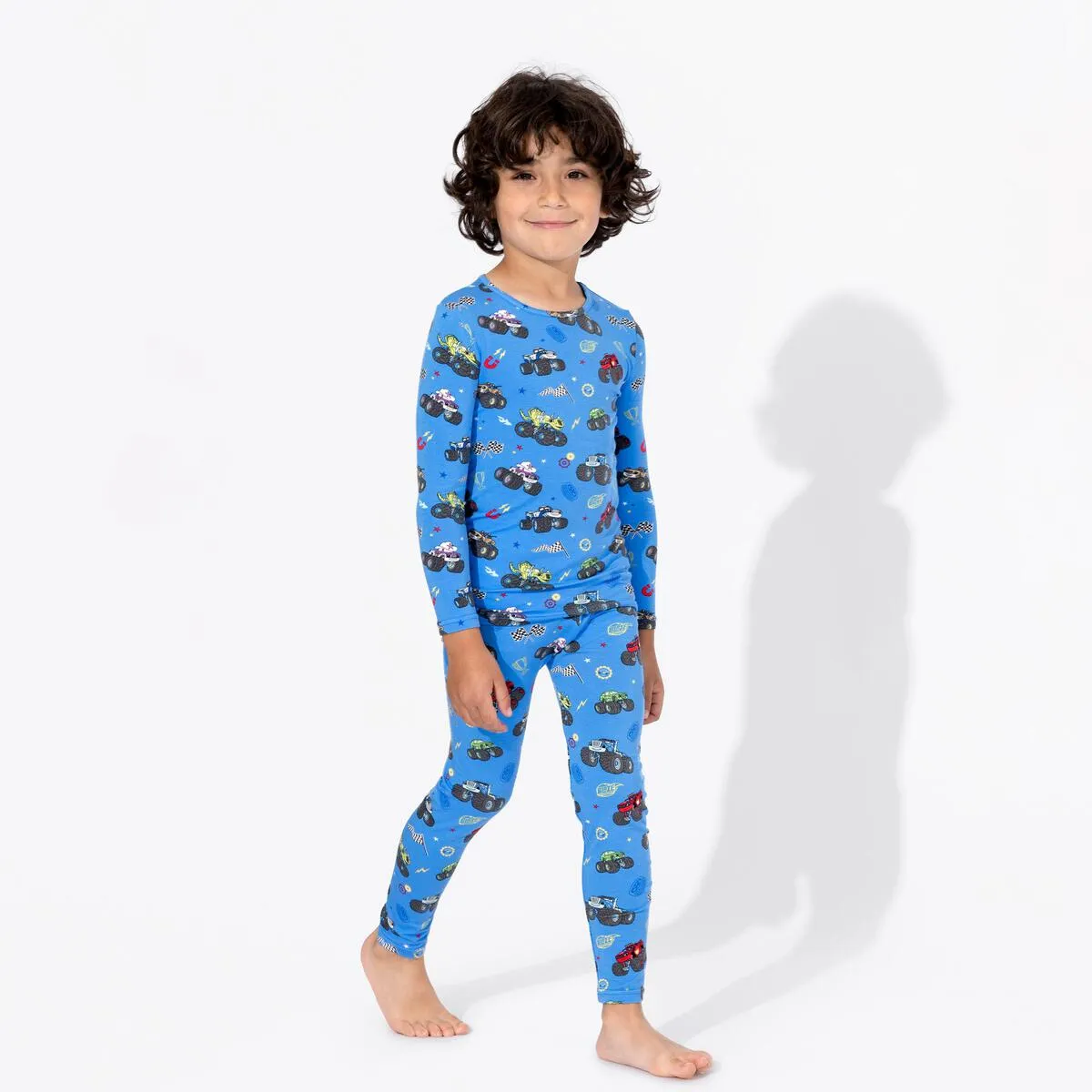 Bellabu Bear Blaze and The Monster Machine Monster Trucks Bamboo Pants Set Pajamas