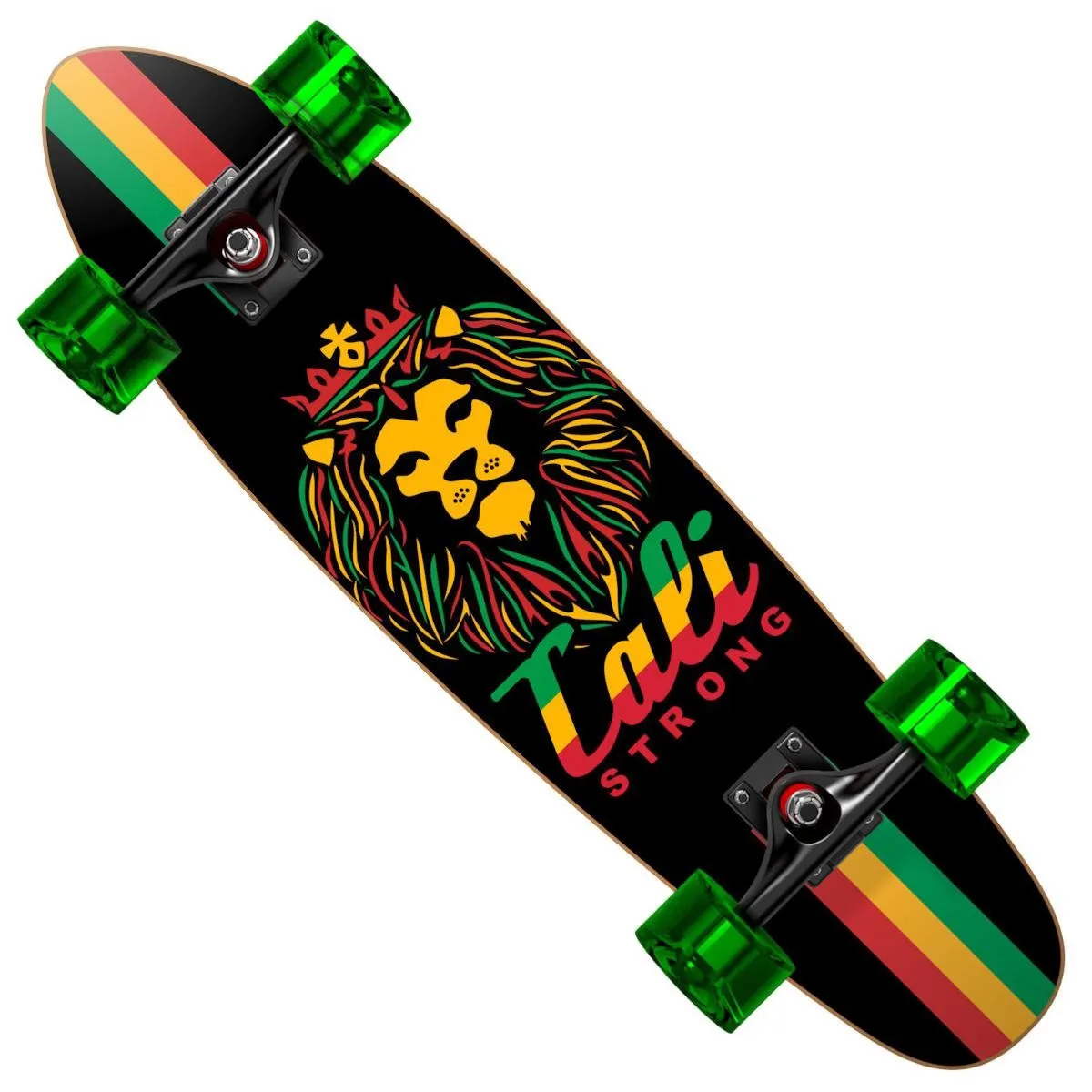 CALI Strong King Rasta Mini Cruiser Throwback Complete