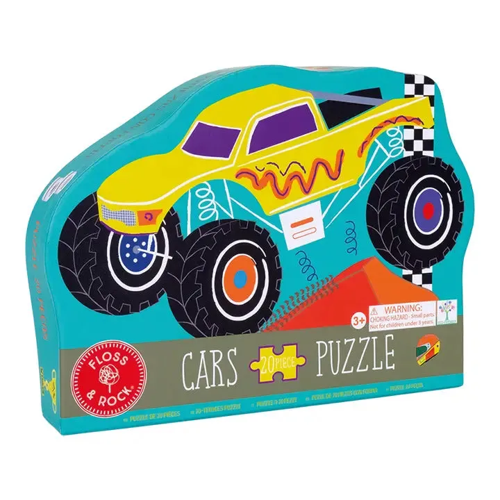 Cars 20pc Monster Truck Shaped Jigsaw with Shaped Box