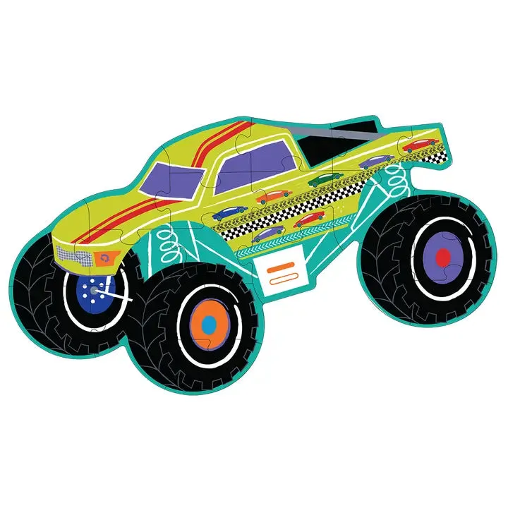 Cars 20pc Monster Truck Shaped Jigsaw with Shaped Box