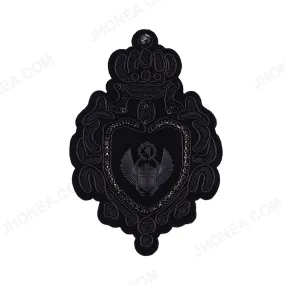 Classic Black Embroidery Patch for Mens Clothing