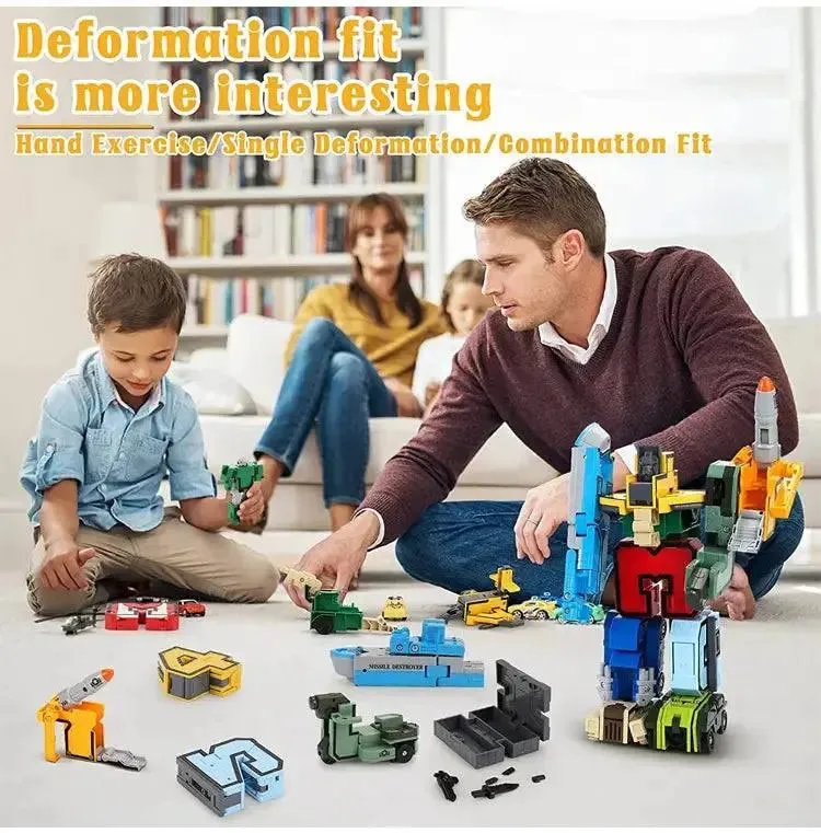 Digital Deformation Robot Toy 0 to 9 Complete Set