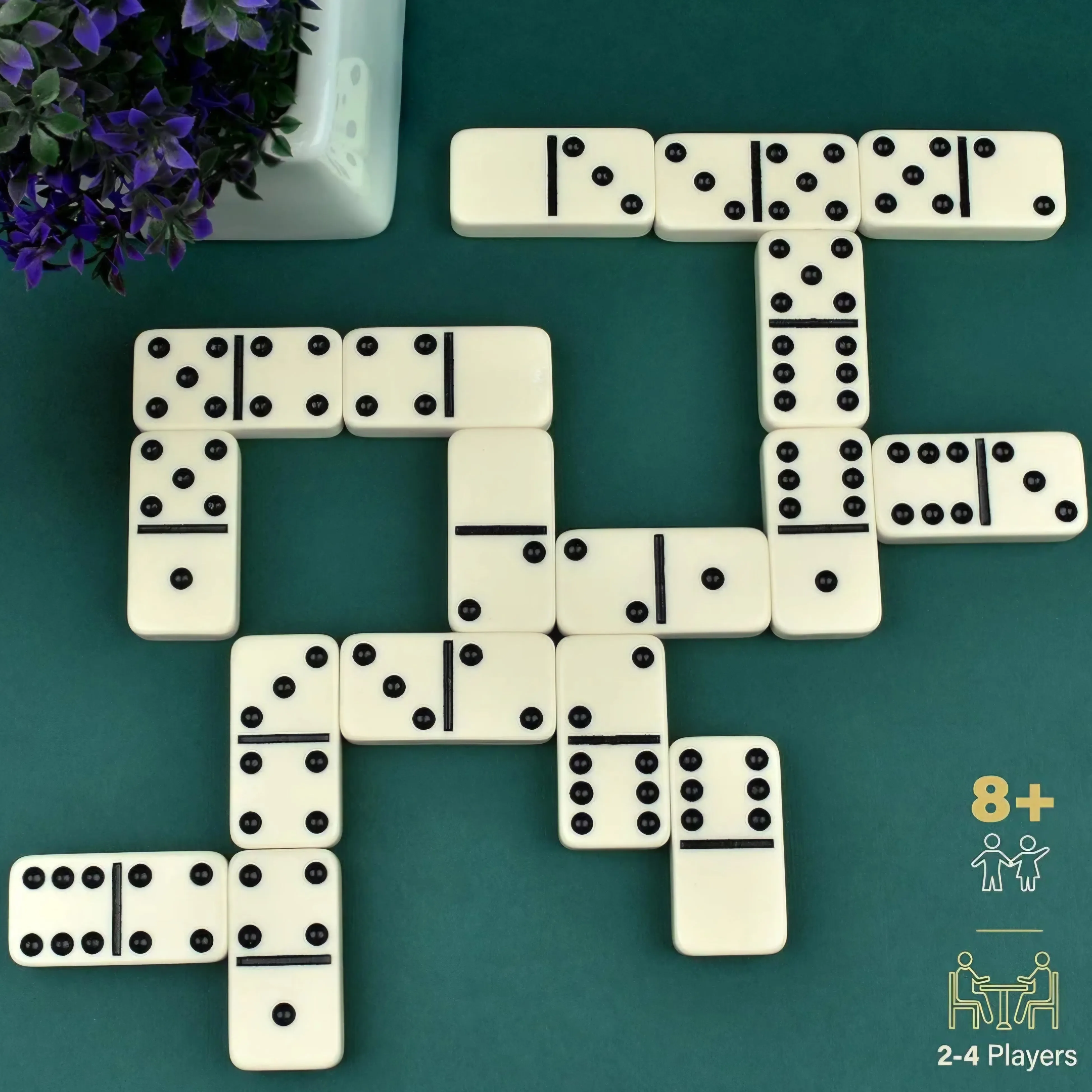 Domino Sets Wooden Box - Embossed with Puerto Rico's Designs