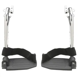 Drive Medical Chrome Swing Away Footrests - 1 Pair