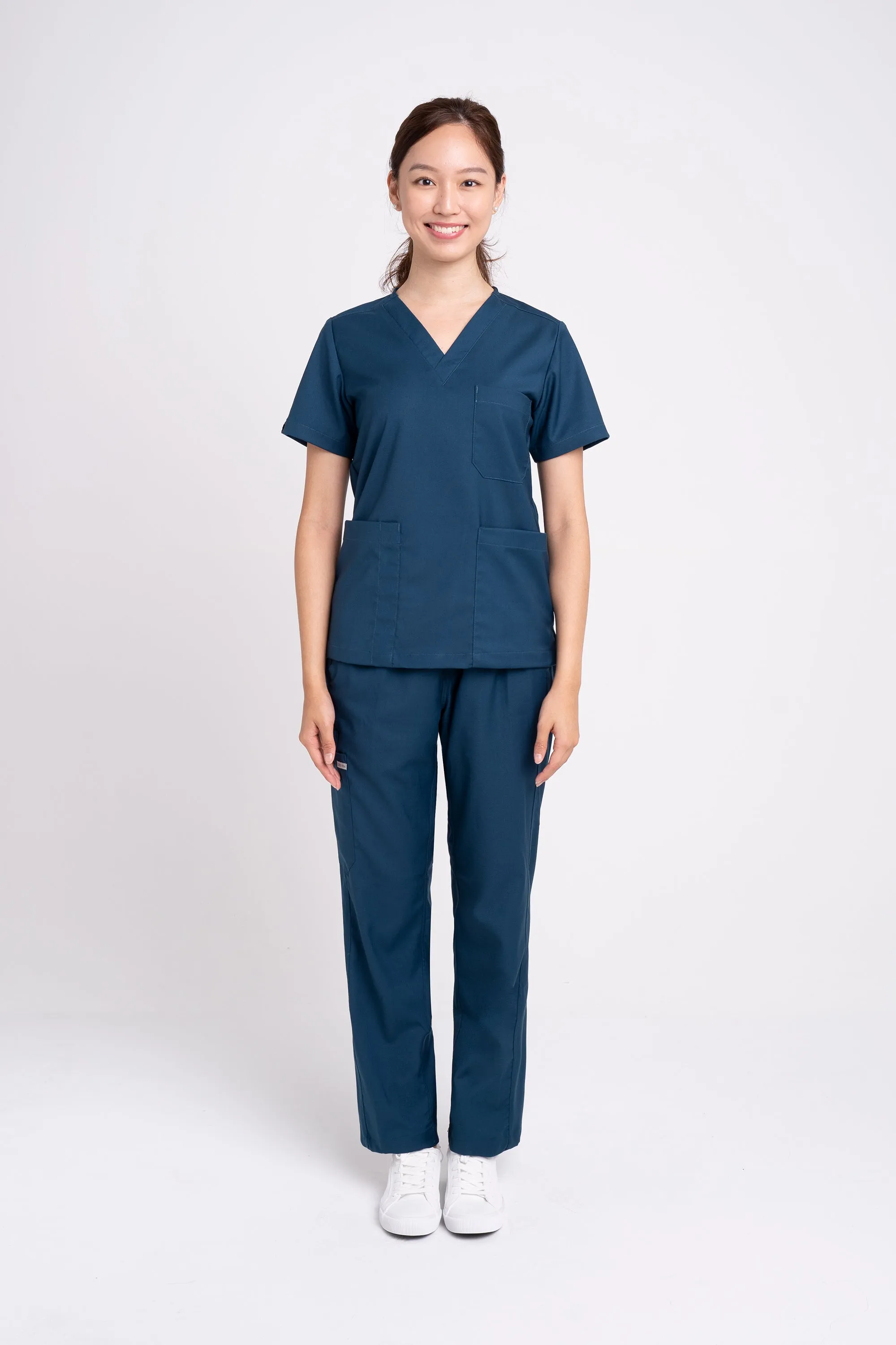 Emma Teal Scrub Top, Women