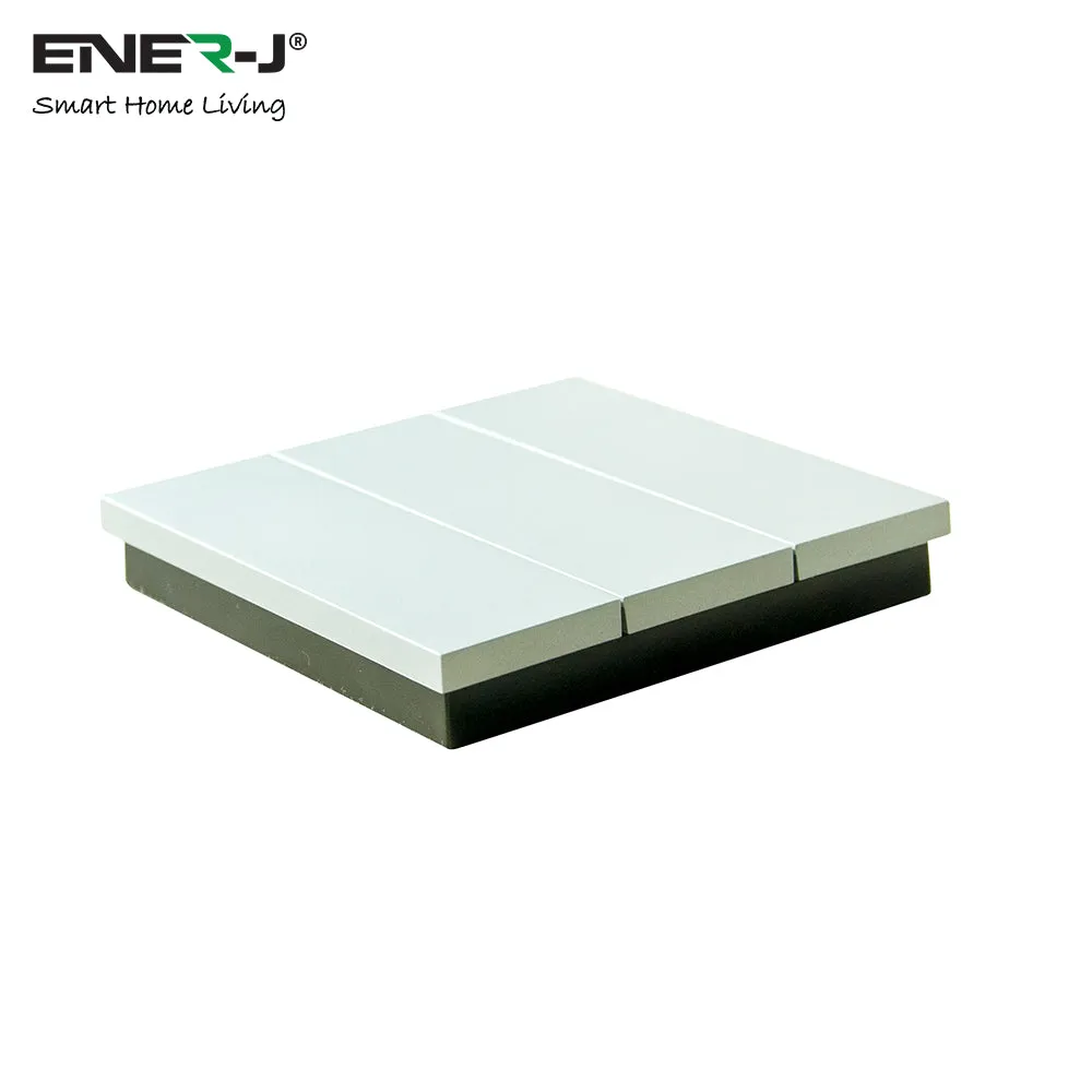 ENER-J 6 Gang Wireless Kinetic Switch, On/Off Wall Switch   6 Circuit RF WIFI Receiver Max Load 16Ax2   10Ax4, 6 Circuits