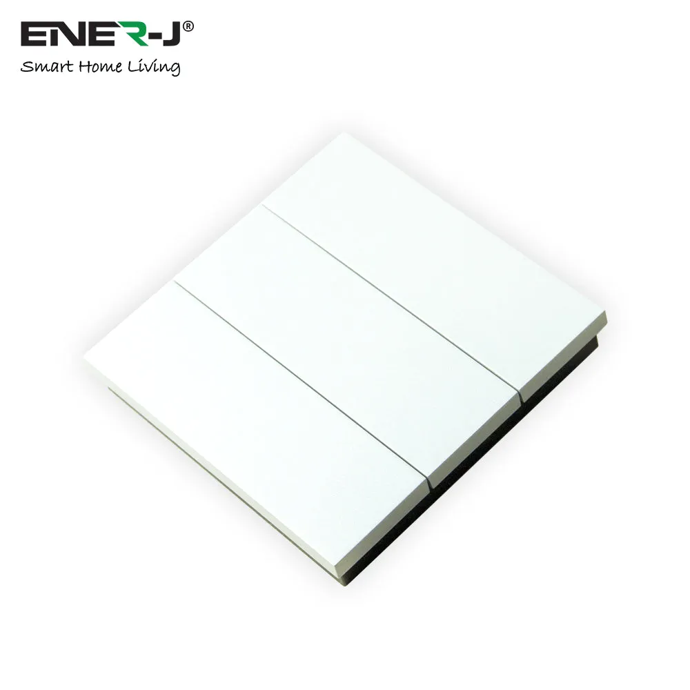 ENER-J 6 Gang Wireless Kinetic Switch, On/Off Wall Switch   6 Circuit RF WIFI Receiver Max Load 16Ax2   10Ax4, 6 Circuits