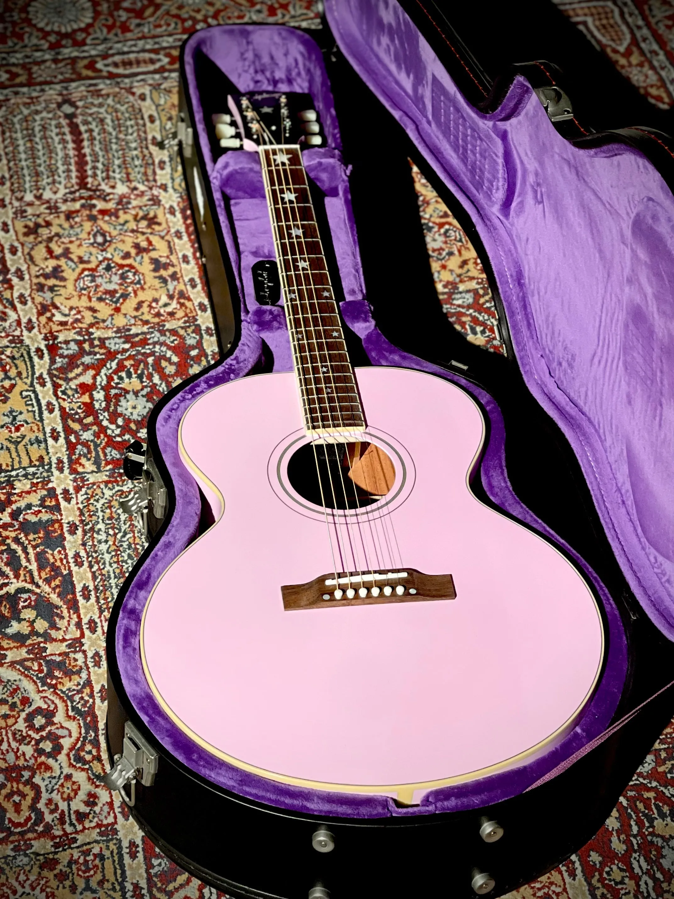 Epiphone J-180 LS, Pink