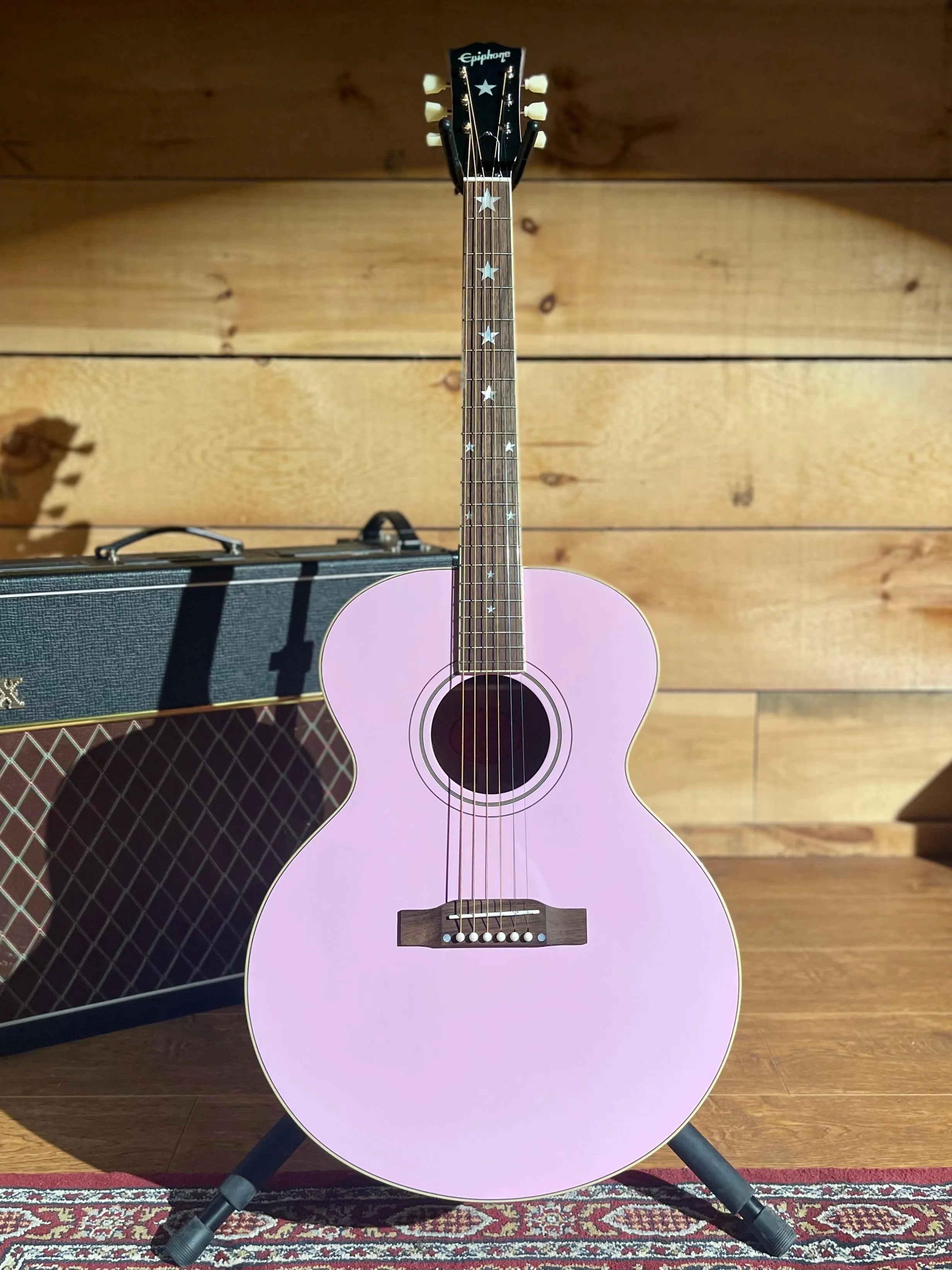 Epiphone J-180 LS, Pink