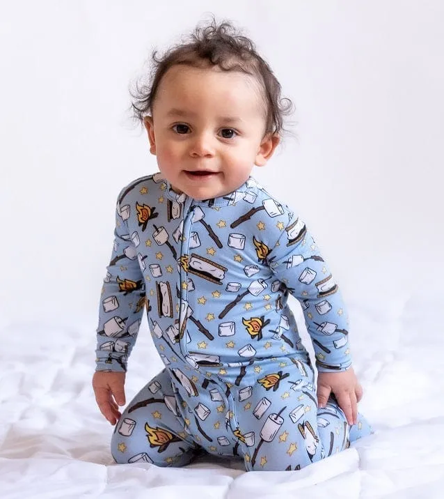 Fluffy Friends Monster Trucks - Bamboo Zippy Romper