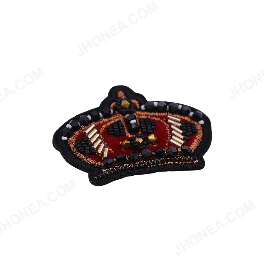 Heavy Embellished Designer Royal Crown Patch