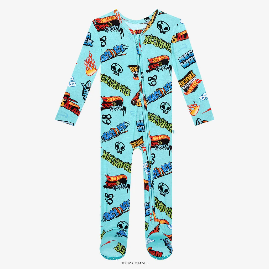 Hot Wheels™ Monster Truck Medley Footie Zippered One Piece