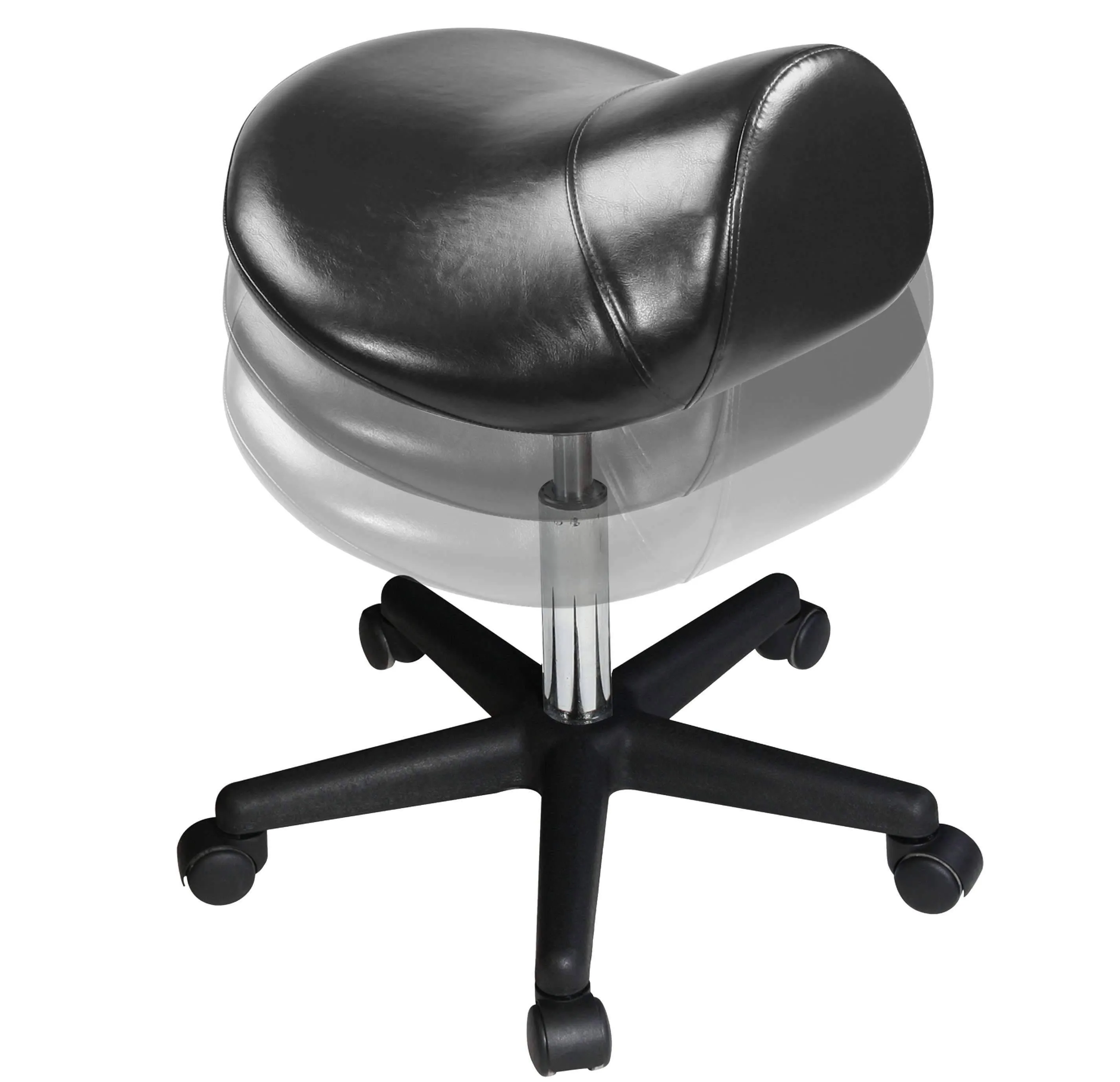 Hydraulic Ergonomic Swivel Saddle Stool or Chair