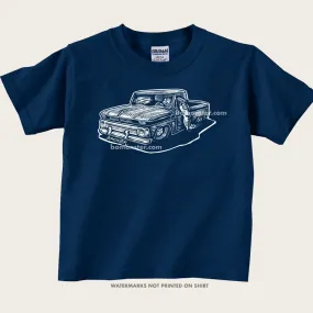 Kid's Chevy Truck Navy T-Shirt "Truck"