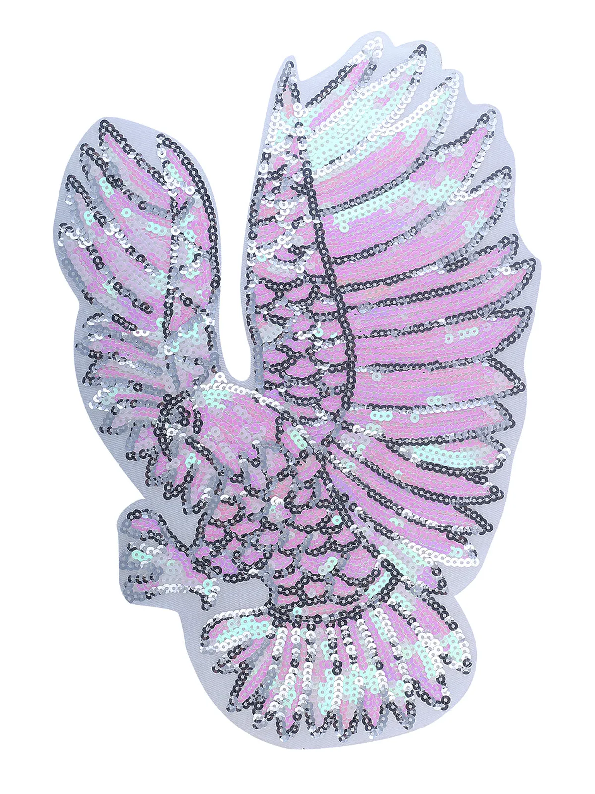 Marvelous Iridescent Eagle Bird Sequins Patch