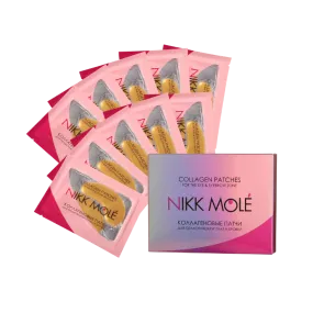 NIKK MOLÉ - Eyebrow and under eye Collagen pads - GOLD (10 pieces)