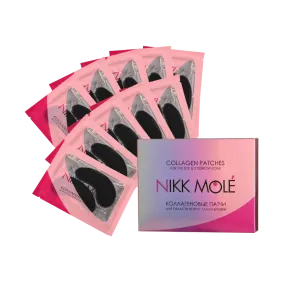 NIKK MOLÉ - Eyebrow and under eye Collagen pads - LIQUORICE (10 pieces)