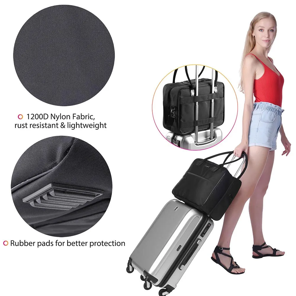 Portable Train Case with Divider Bags