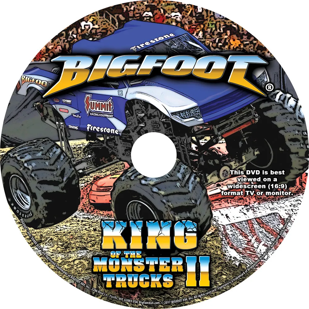 "AS IS" (Loose DVD) - BIGFOOT King Of The Monster Trucks II DVD