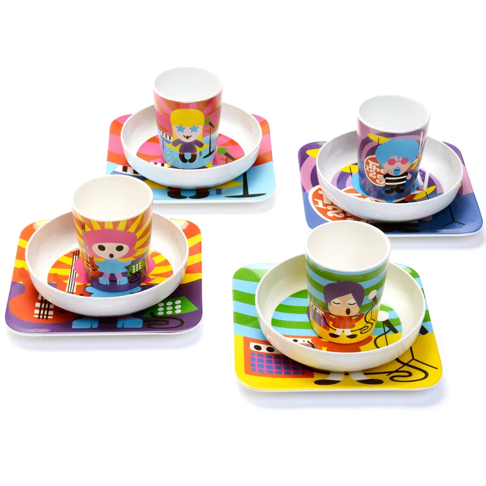 Rock Stars Kids Plate Set